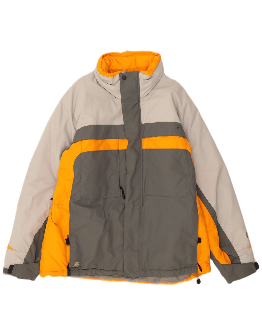 Columbia muška skijaška jakna s kapuljačom UK 40 Large Gray Colourblock poliamid