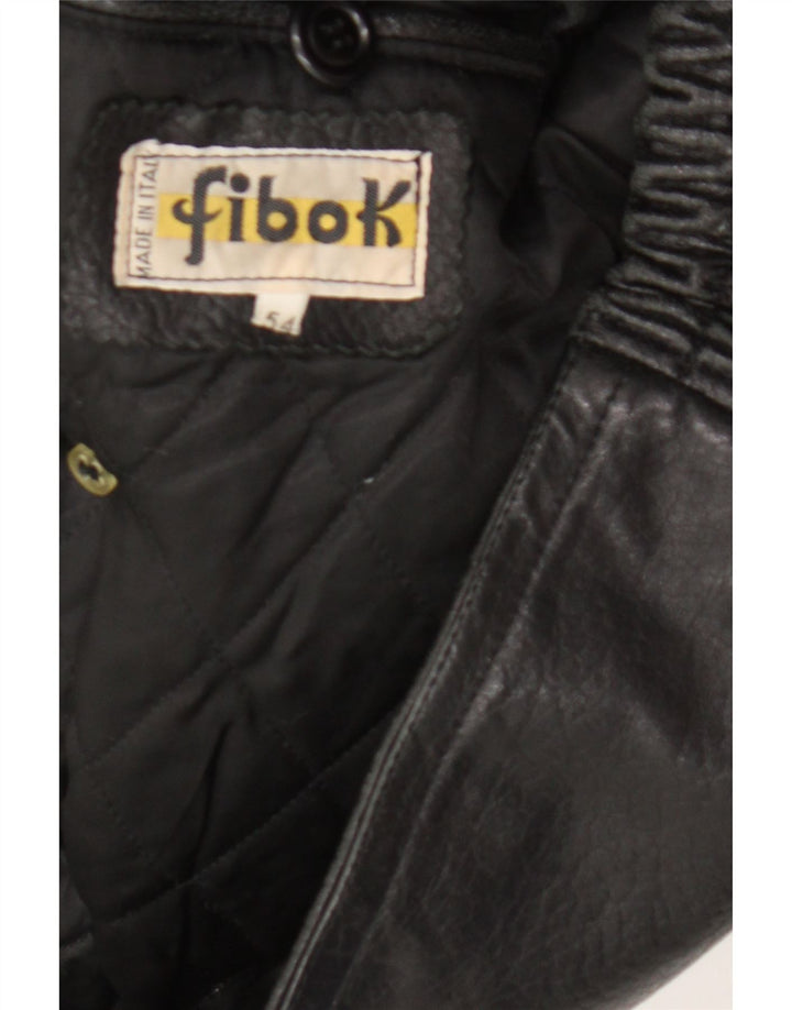 Fibok muška kožna jakna IT 54 2XL crna koža