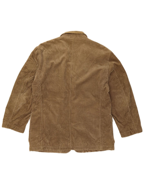 BENETTON Muška jakna od samta IT 50 Large Beige Cotton