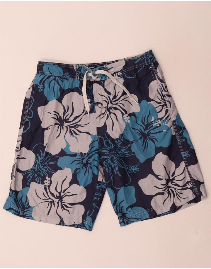 Marks & Spencer muške kratke hlače za plivanje Blue Harbor srednje tamnoplave cvjetne boje