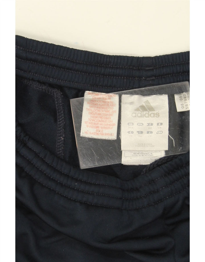 ADIDAS Boys Tracksuit Trousers 15-16 Years  Navy Blue Polyester Vintage Adidas and Second-Hand Adidas from Messina Hembry 