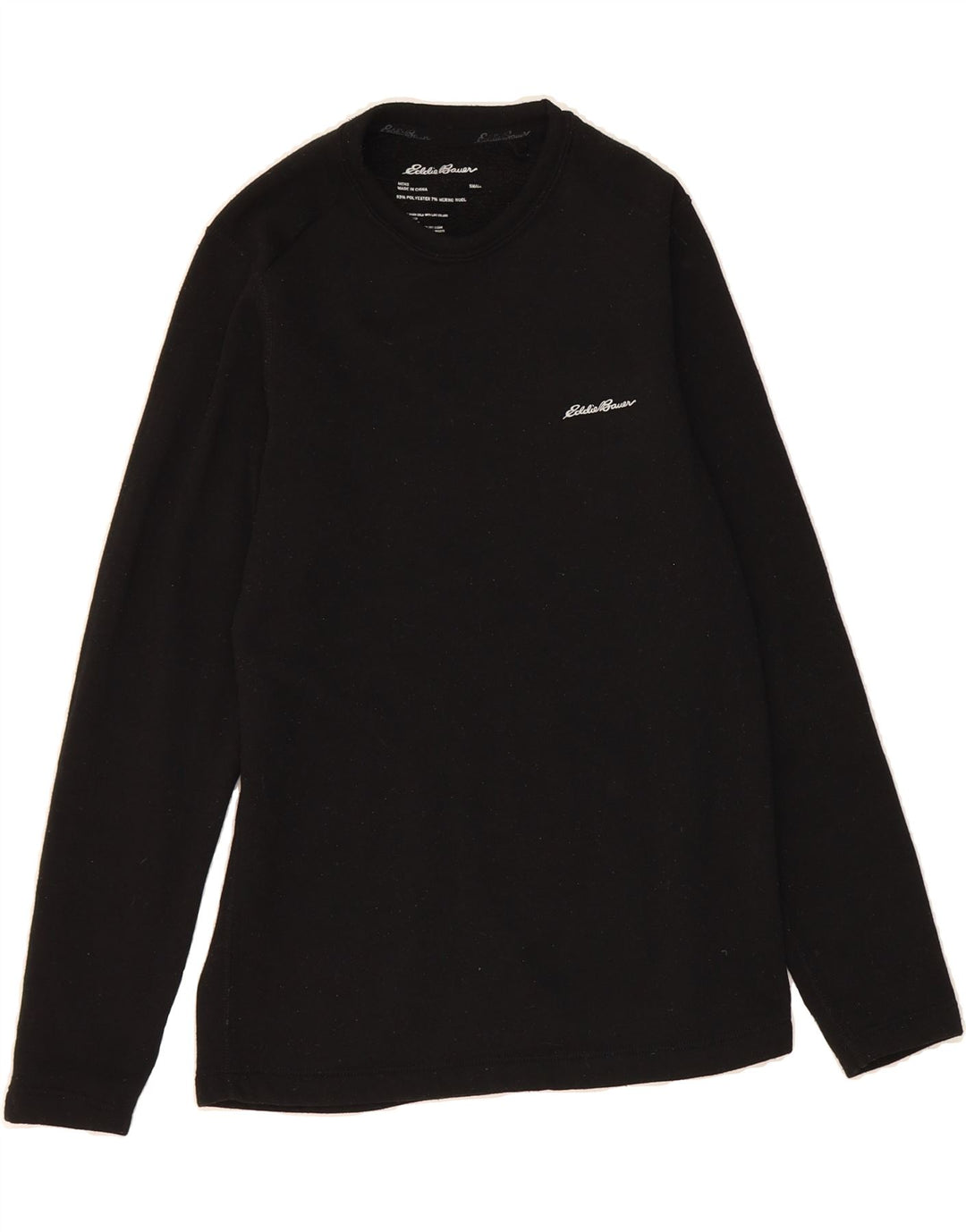 EDDIE BAUER Womens Top Long Sleeve UK 10 Small Black Polyester Vintage Eddie Bauer and Second-Hand Eddie Bauer from Messina Hembry 