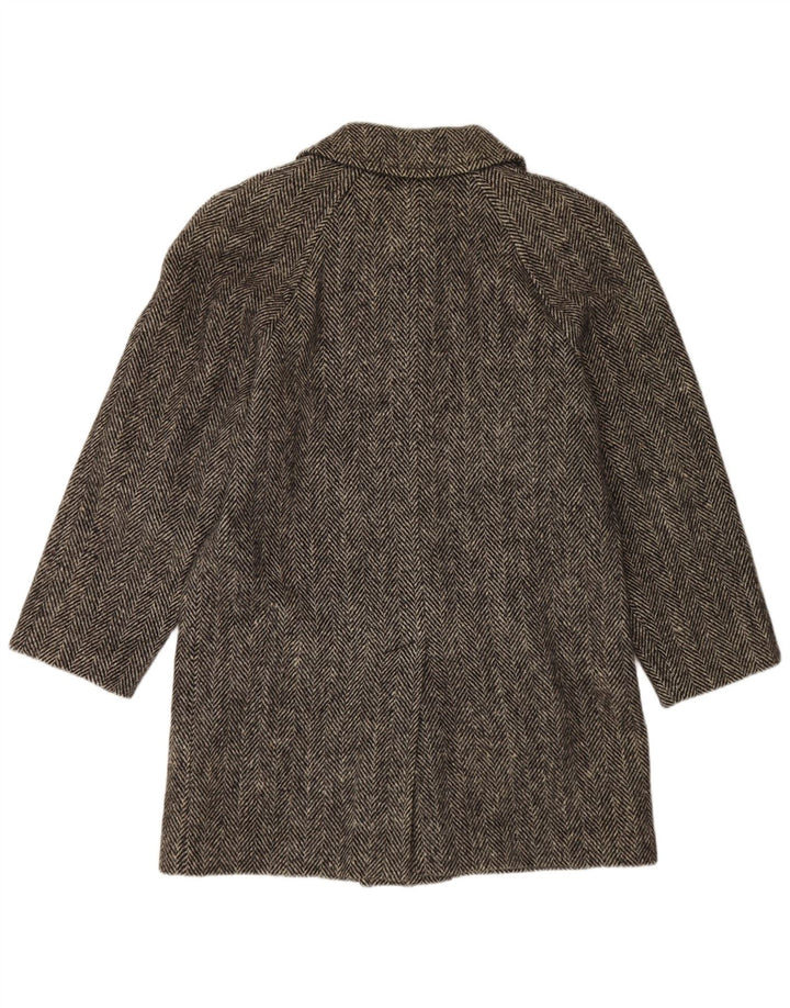 BLUE DEVIL Muški gornji kaput UK 38 srednje siva vuna riblja kost