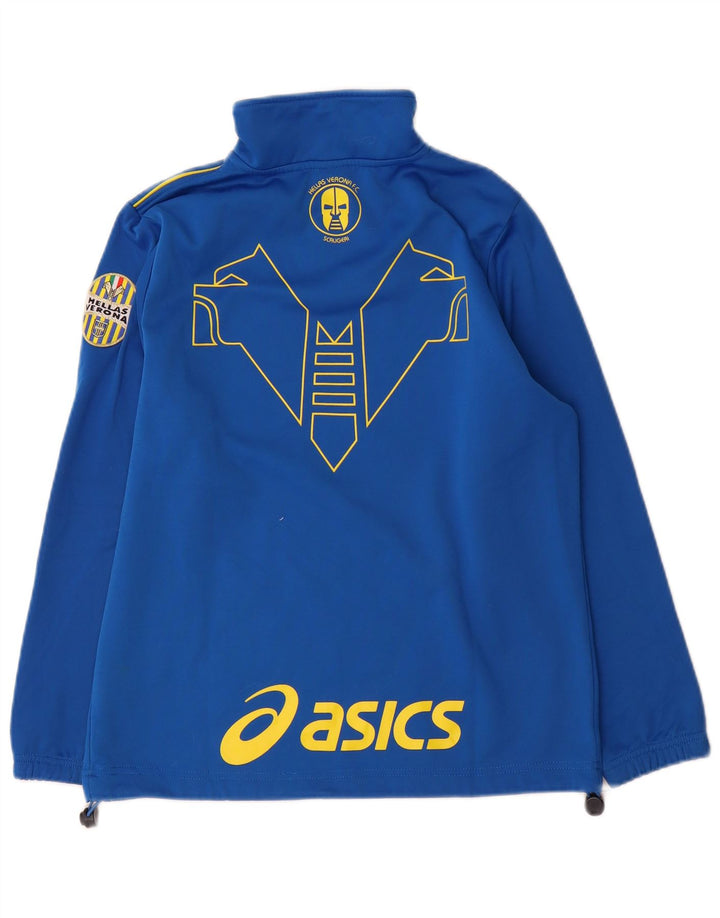 Asics Boys HELLAS VERONA Graphic Pulover Trenirka Top 11-12 Years Blue