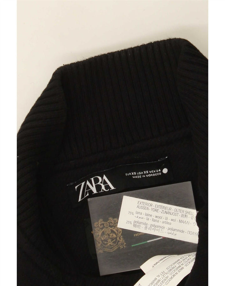 Zara ženska biciklistička jakna UK 6 XS crna vuna
