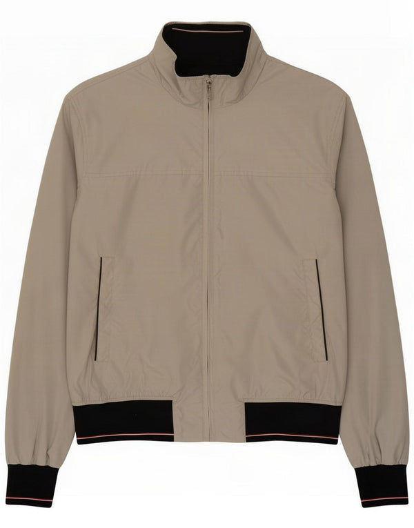 Romeo Gigli Mens Bomber Jacket UK 38 Medium Grey Colourblock Polyester