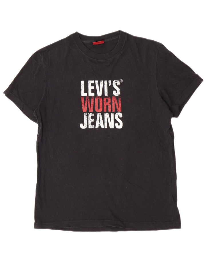Levi's muška majica kratkih rukava srednje veličine, crni pamuk