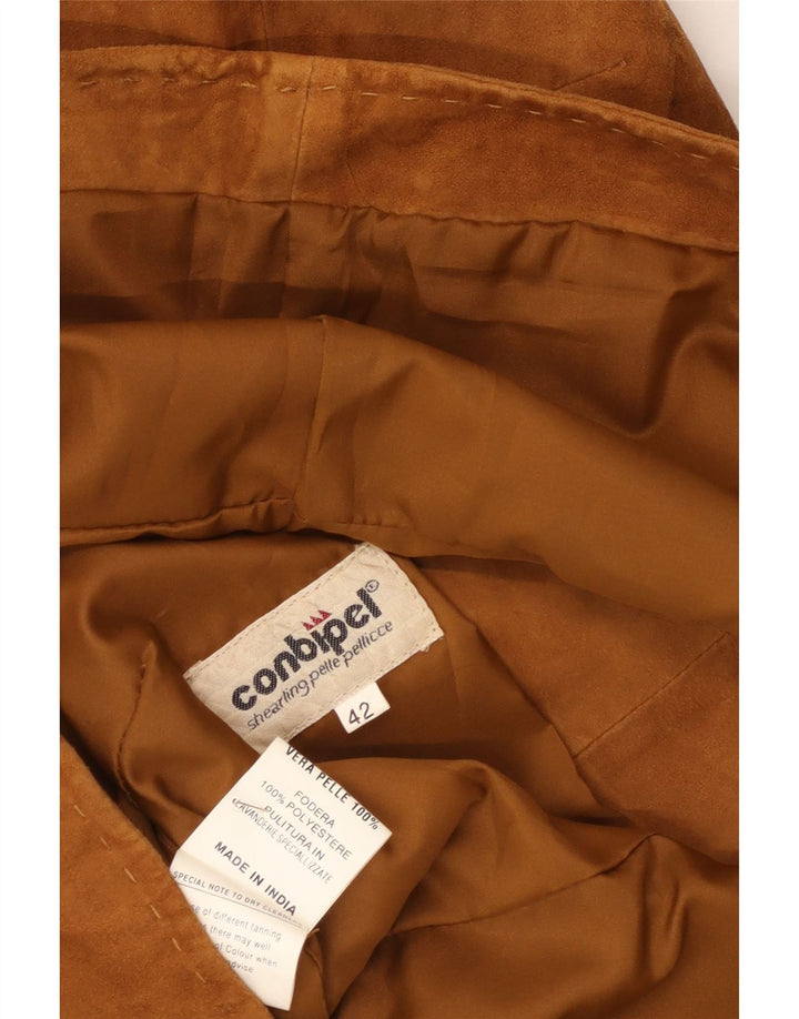 Conbipel ženski prsluk od brušene kože IT 42 srednje smeđe kože