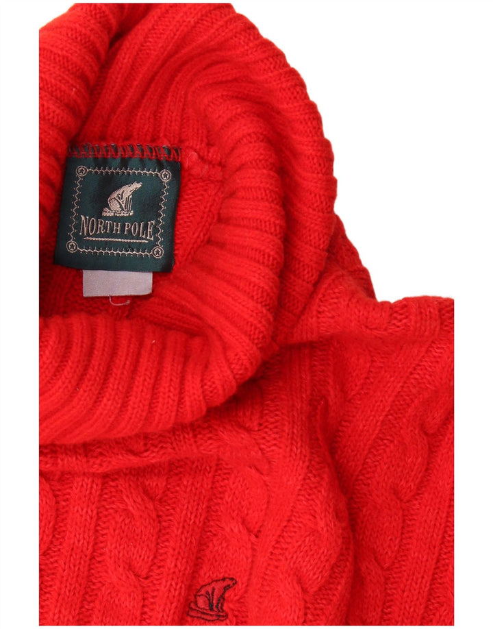 North Pole ženski pulover s rol izrezom UK 18 XL crveni