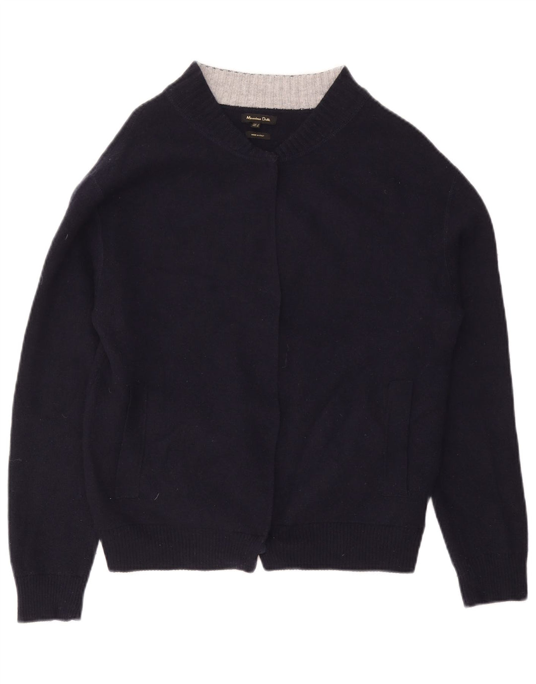 MASSIMO DUTTI Ženski otvoreni kardigan pulover UK 14 srednje tamnoplava