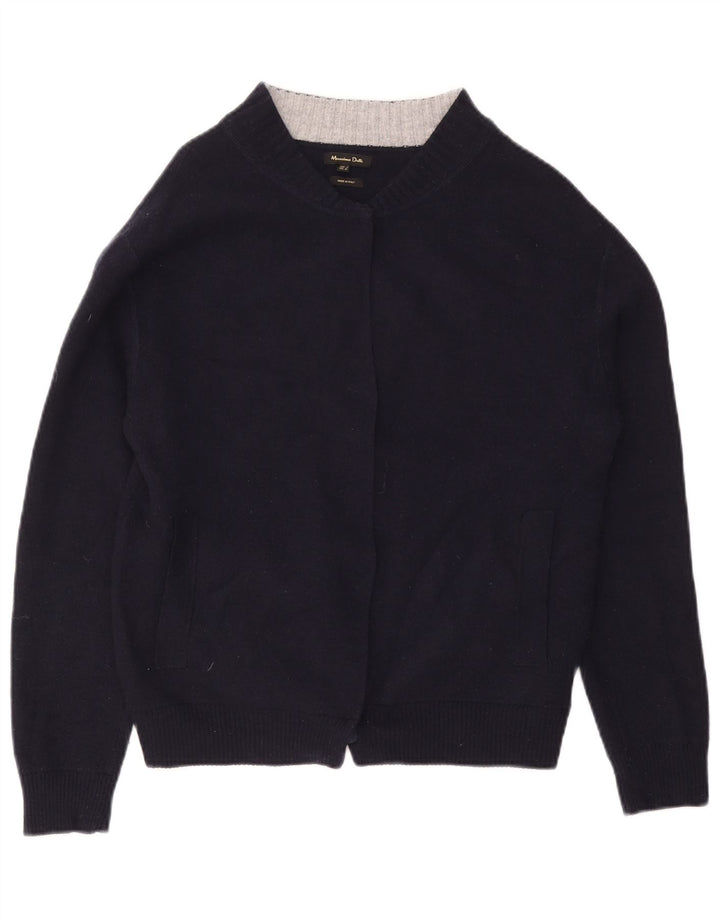 MASSIMO DUTTI Ženski otvoreni kardigan pulover UK 14 srednje tamnoplava