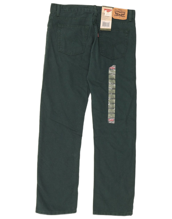 Levi's Boys 513 uske ravne ležerne hlače 15-16 godina W29 L29 Zelene