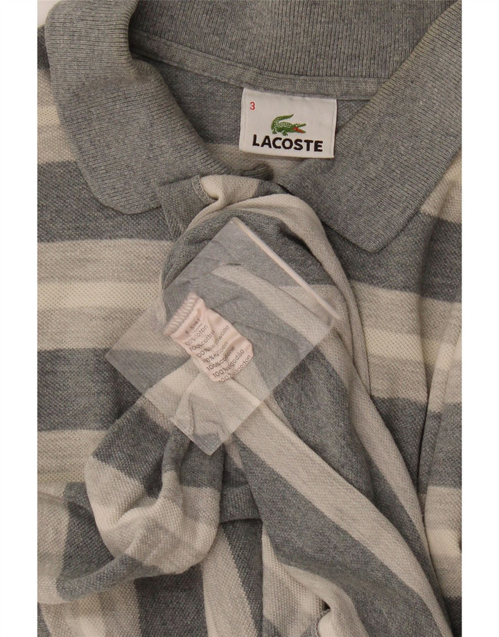 Lacoste muška polo majica veličine 3, pamuk na male sive pruge