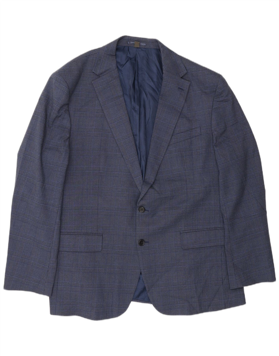 Marks & Spencer muška jakna sa 2 gumba UK 48 2XL plava houndstooth