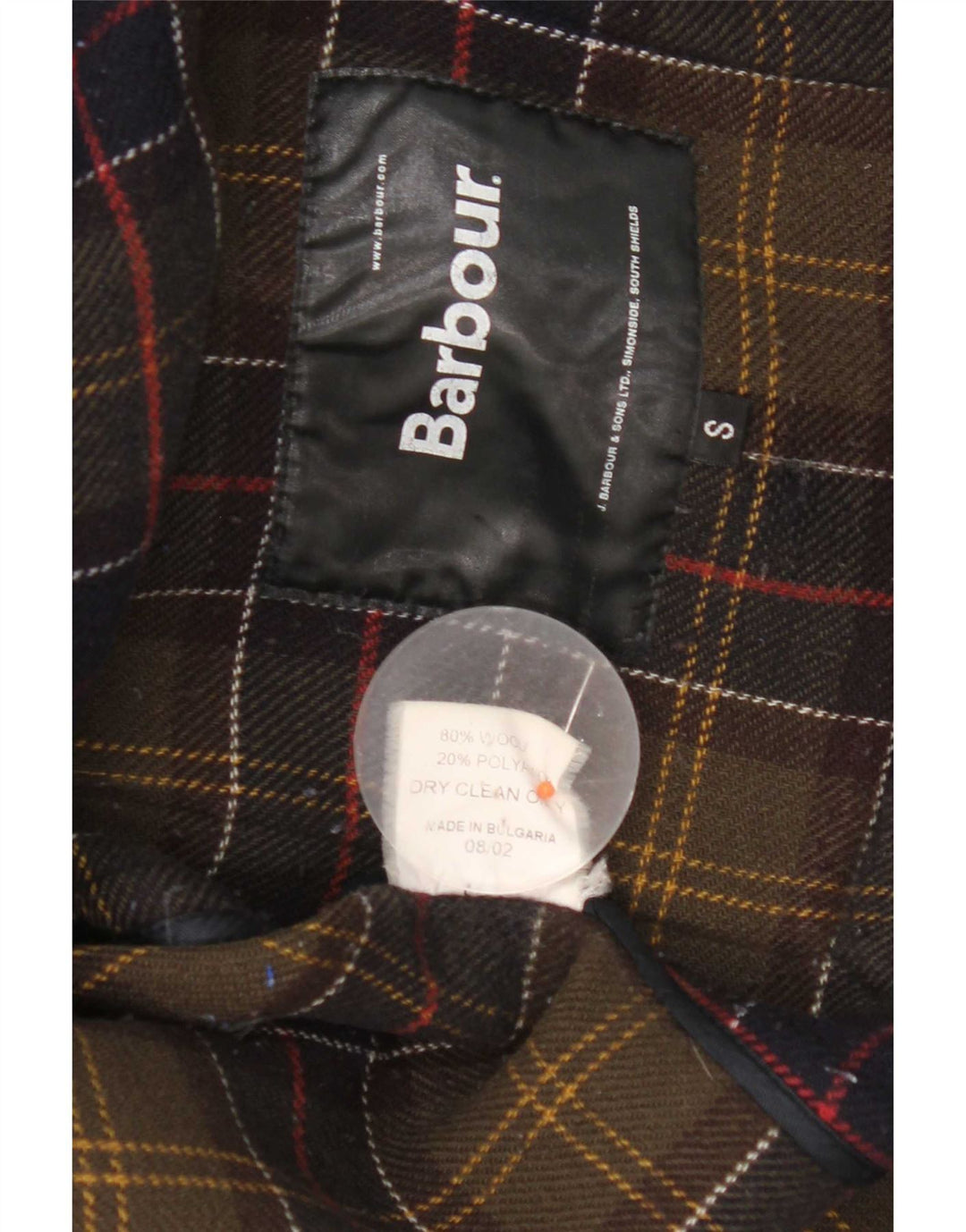 Barbour muški duffle kaput s kapuljačom UK 36 Mala tamnoplava vuna