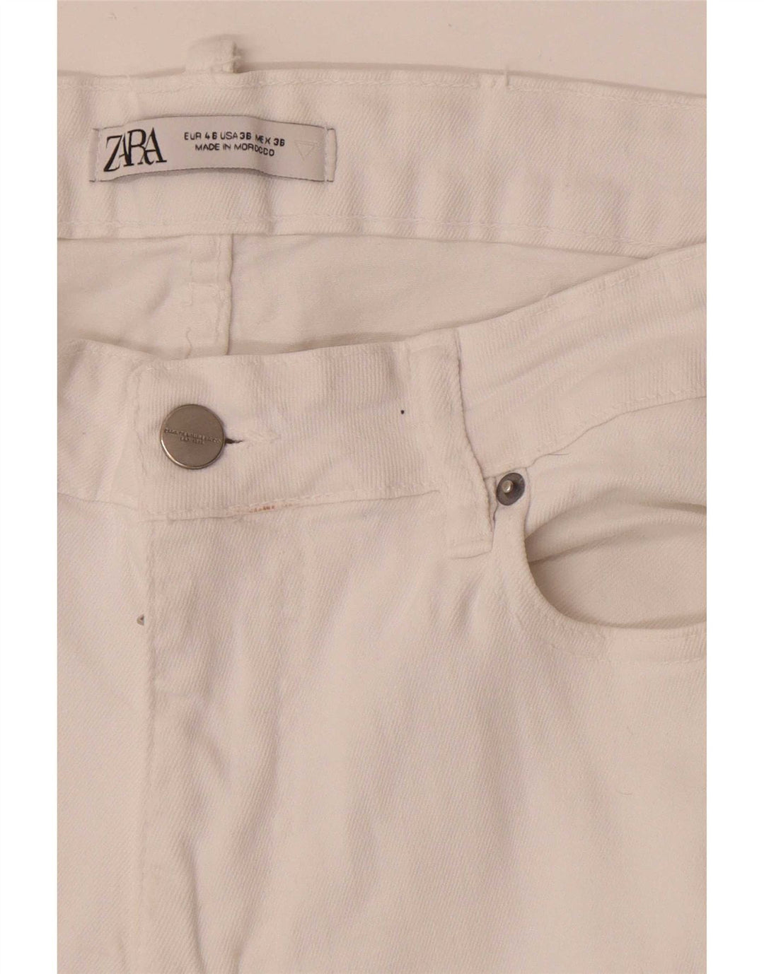 Zara muške uske traperice EU 46 XL W36 L30 Bijele
