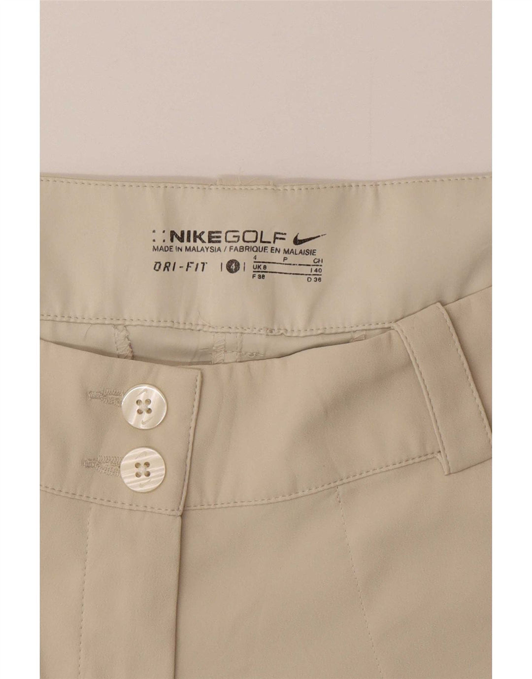 Nike muške Dri Fit Chino kratke hlače UK 8 male W30 bež poliester