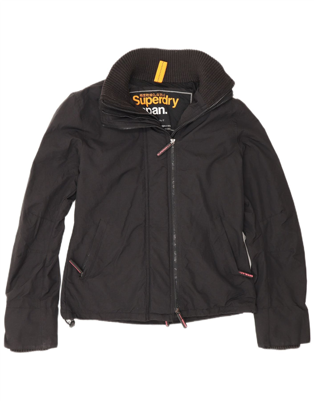 Superdry ženska jakna Regular Fit vjetrovka UK 16 veliki crni najlon