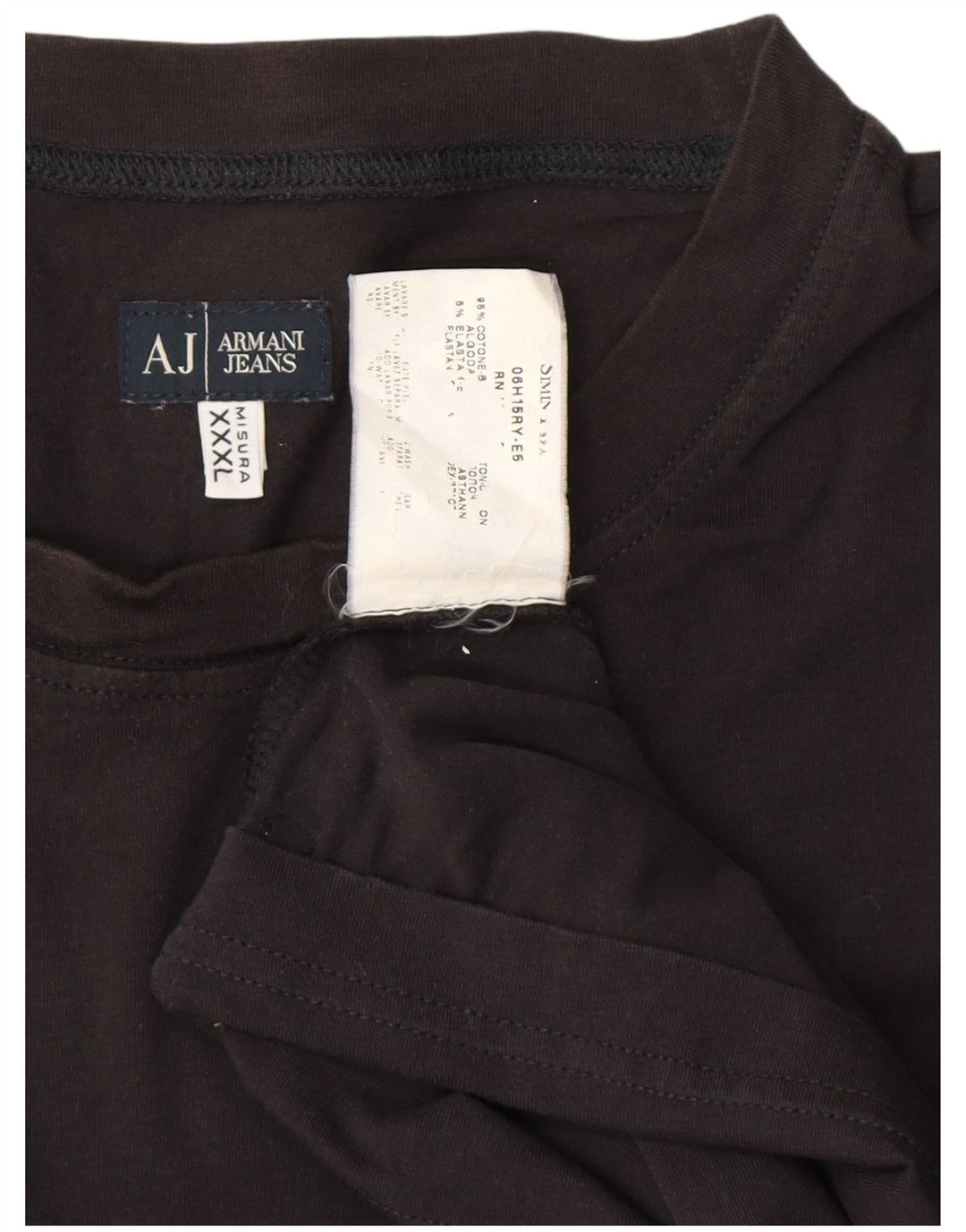 ARMANI JEANS Muška majica kratkih rukava 3XL, crni pamuk