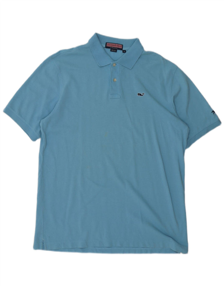 VINEYARD VINES Muška polo majica Srednje plavi pamuk