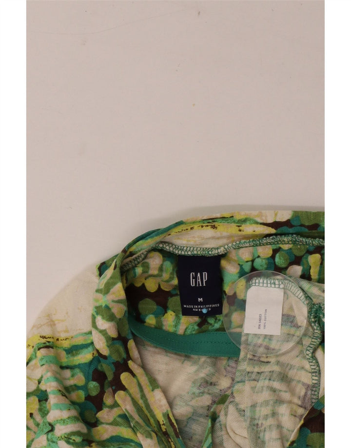 Gap ženska majica s halterima UK 12 Srednje zelena Argyle/Diamond pamuk