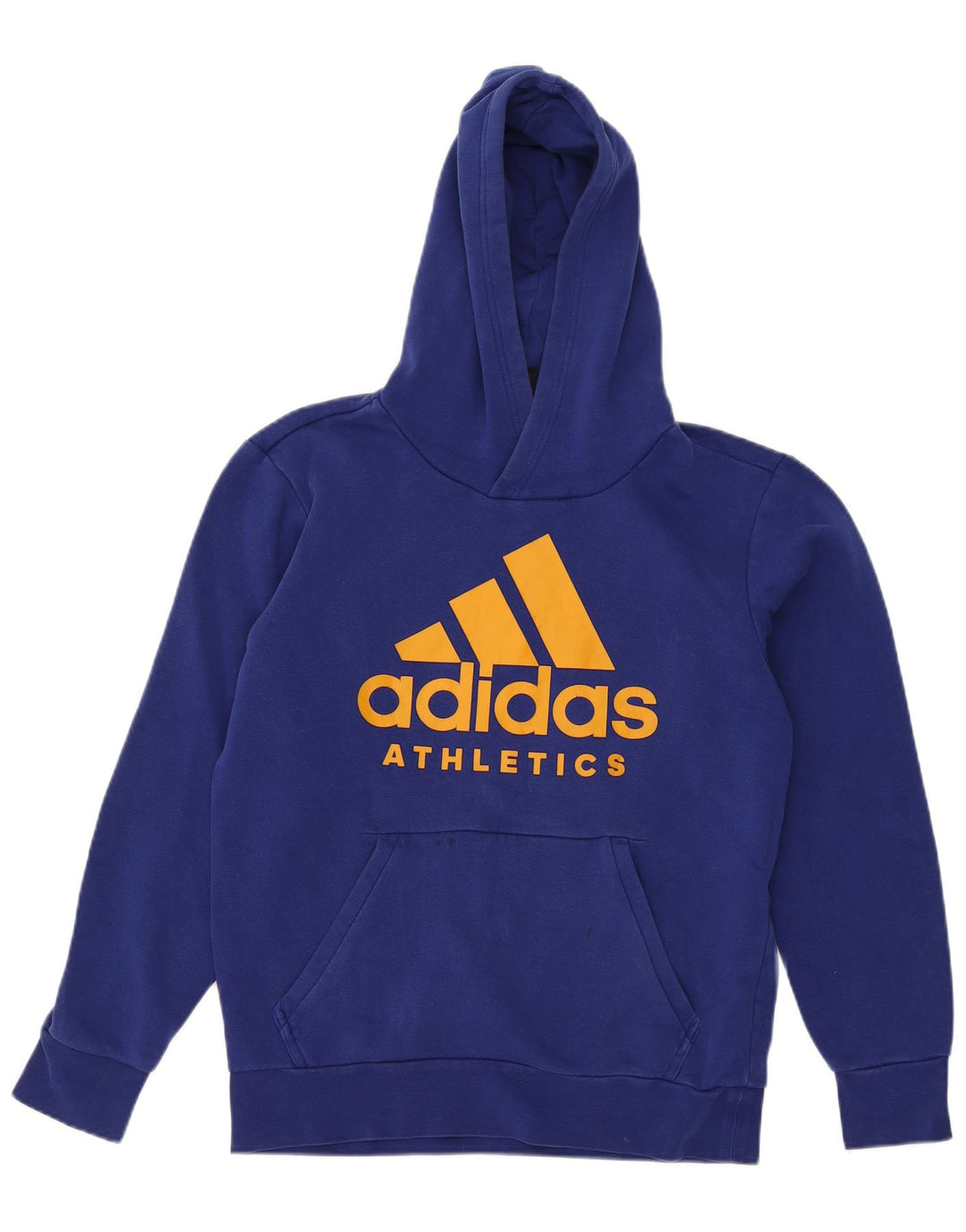 Adidas muška majica s kapuljačom s kapuljačom srednje plava
