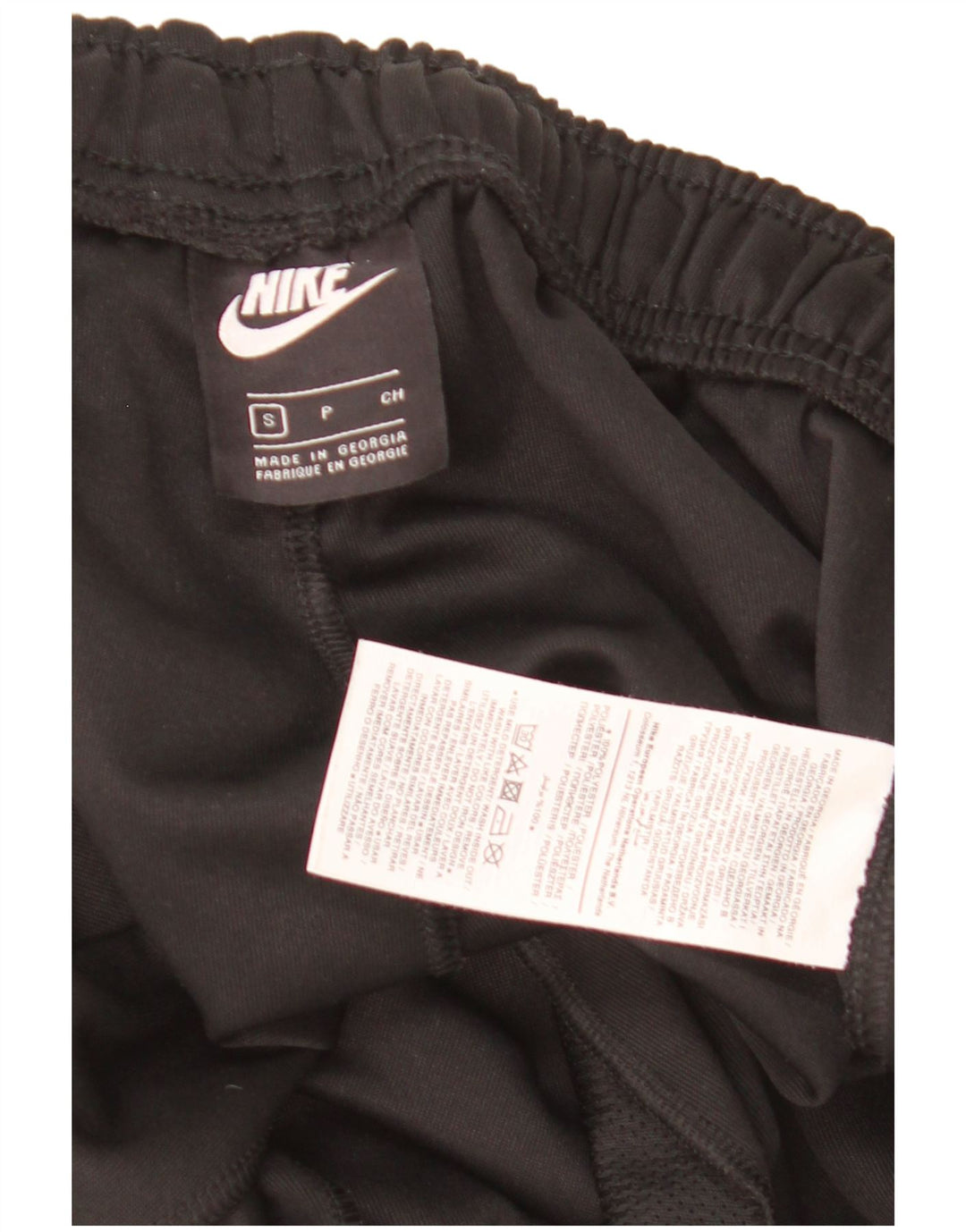 Nike muške trenirke hlače male crne poliesterske hlače