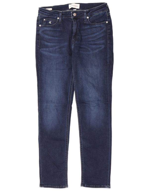 Ženske uske traperice Calvin Klein W31 L30 plavi pamuk
