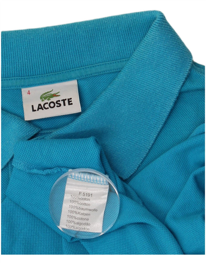 LACOSTE muška polo majica veličine 4 srednje plavi pamuk