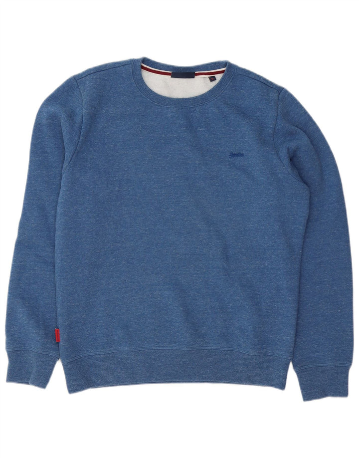 Superdry muška majica s velikim plavim flekama od pamuka