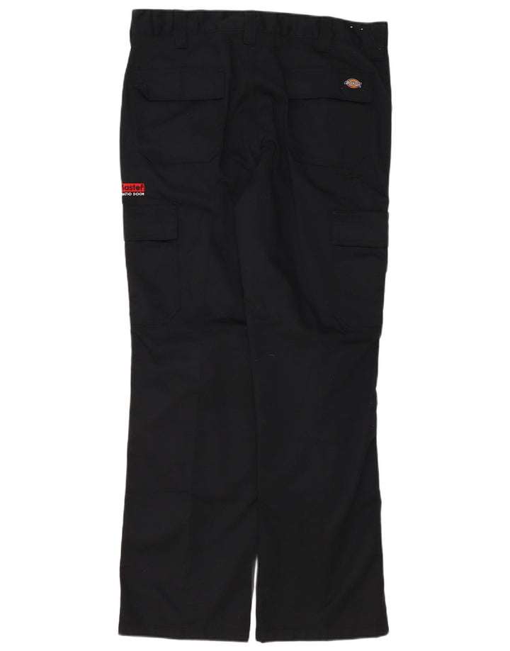Dickies muške ravne kargo hlače W34 L31 crni poliester