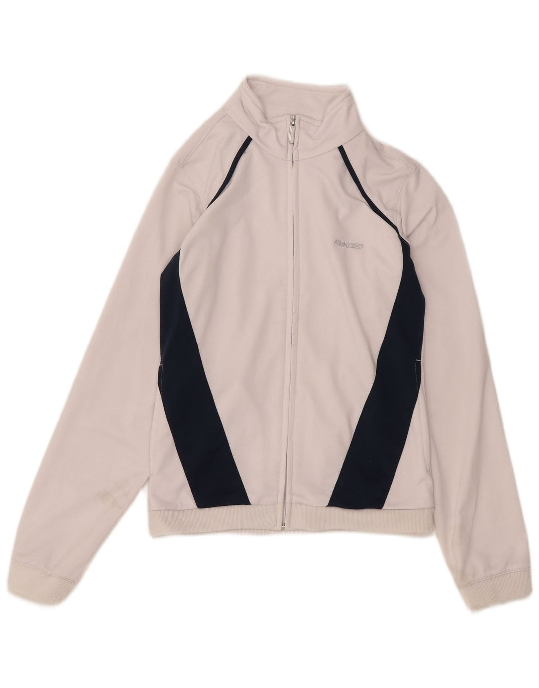 Reebok ženska gornja jakna za trenirku UK 12 Medium White Colourblock poliester