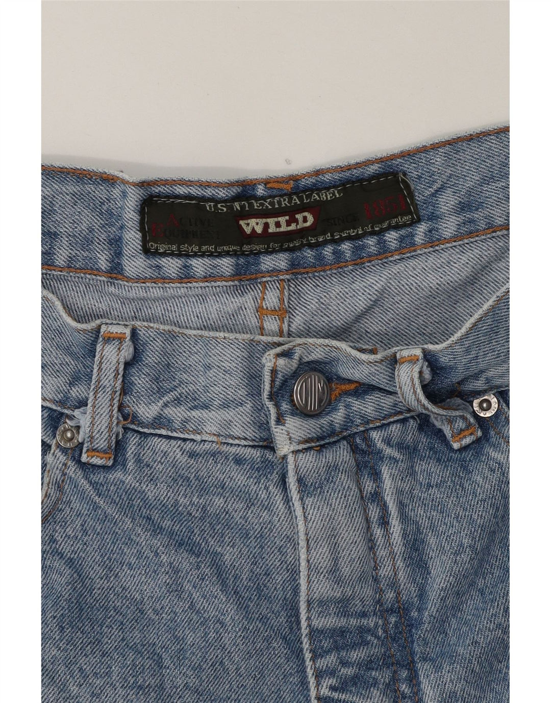 WILD Womens Straight Jeans W28 L29 Blue Vintage Wild and Second-Hand Wild from Messina Hembry 