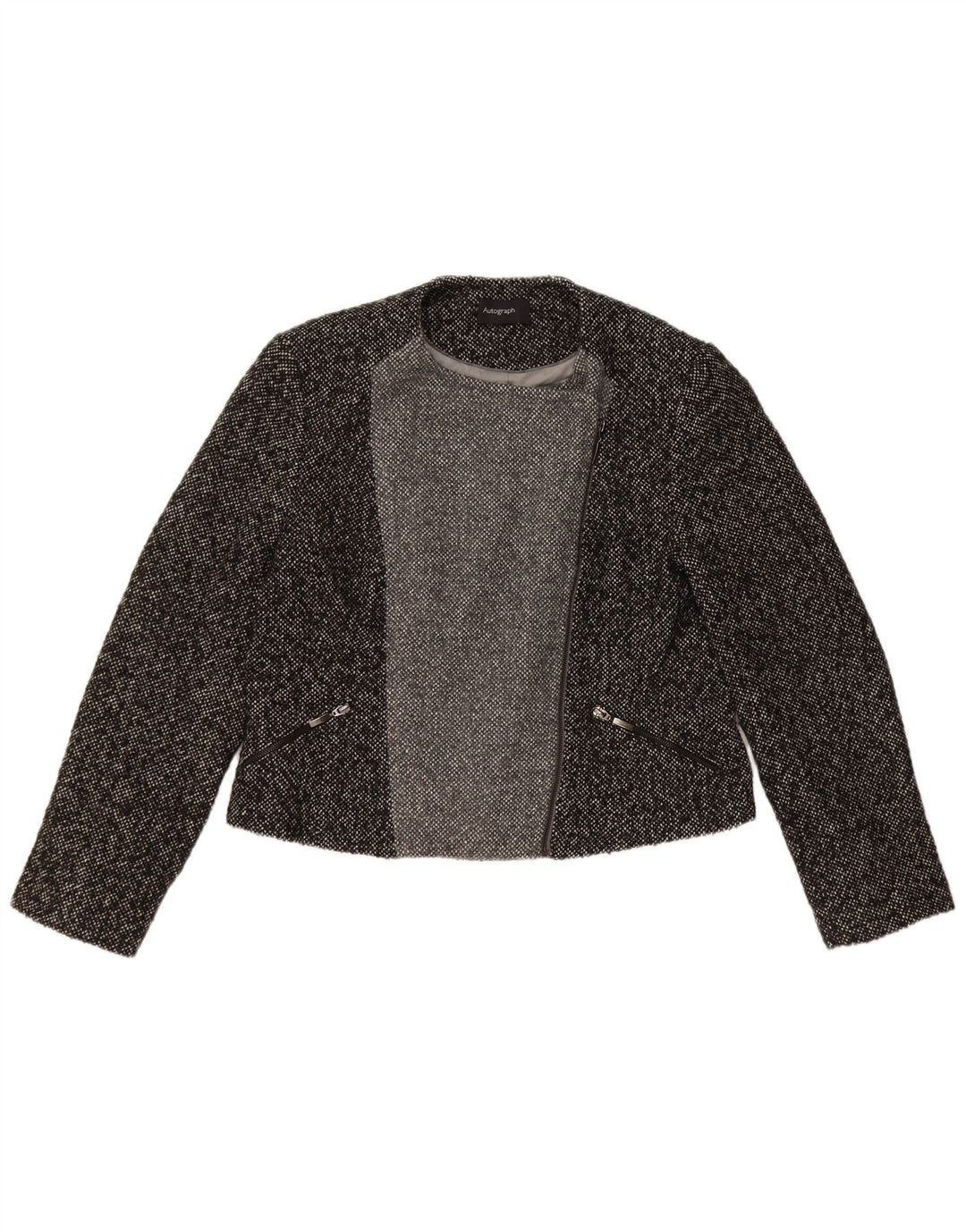Marks & Spencer Ženska autograph jakna jakna UK 16 Large Grey Flected