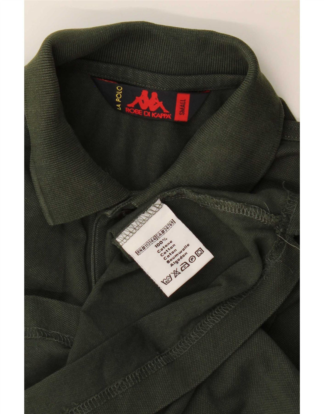 Kappa muška polo majica male boje kaki pamuka
