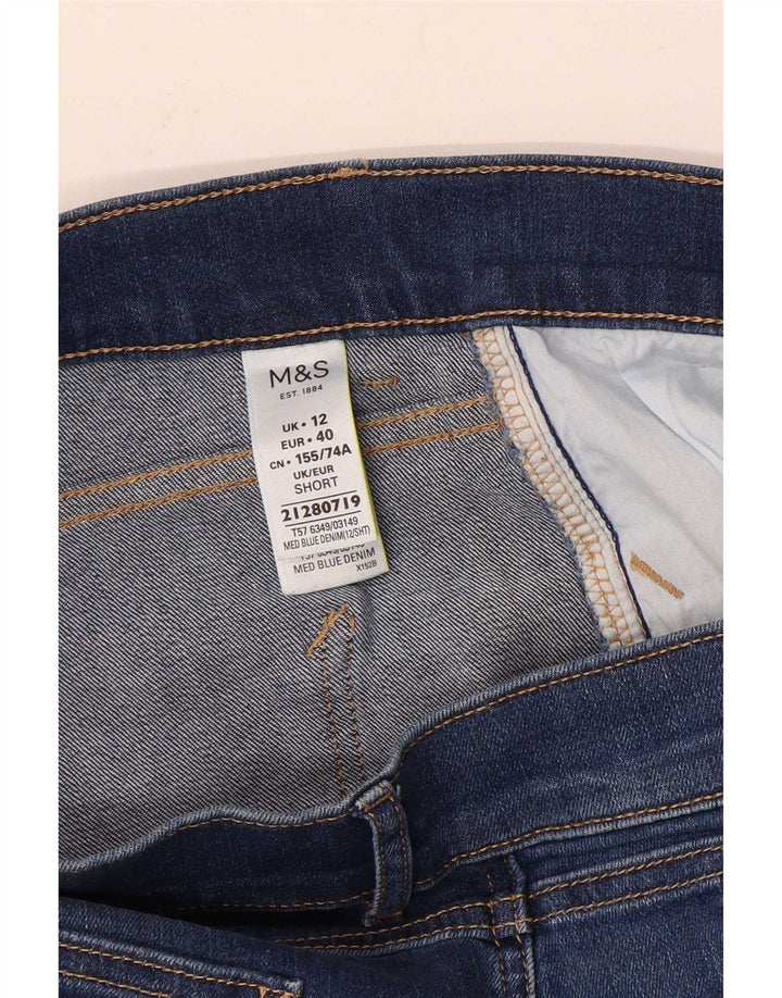 Marks & Spencer ženske uske traperice UK 12 srednje W30 L28 plavi pamuk