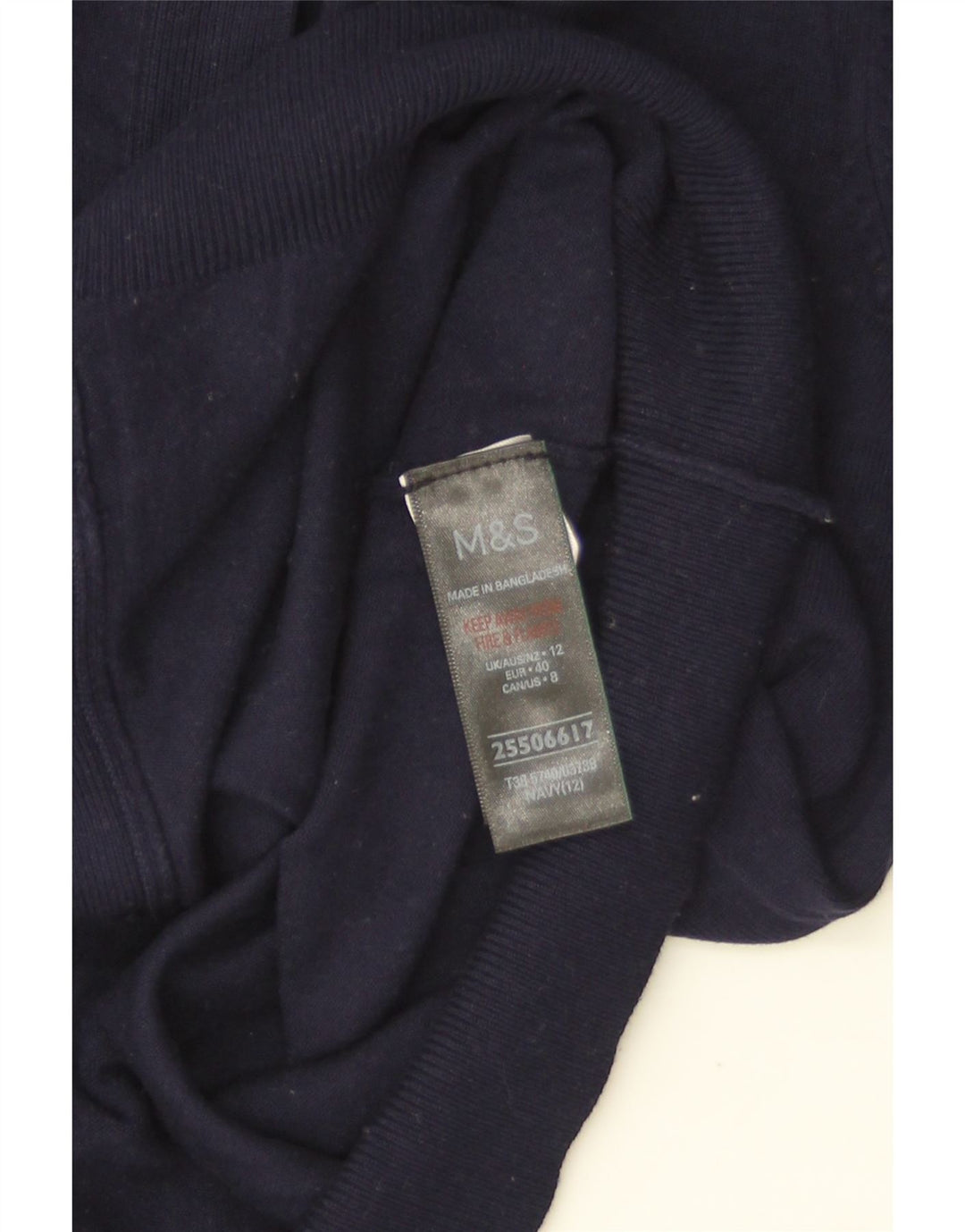 Marks & Spencer ženski kardigan pulover UK 12 srednje tamnoplava viskoza