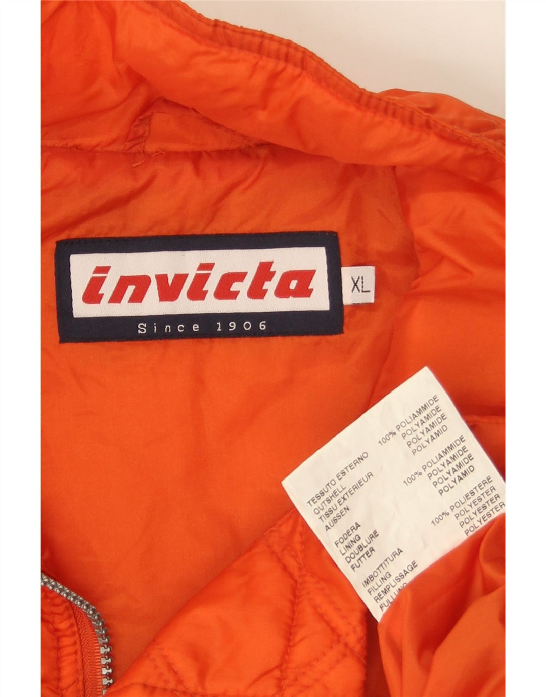INVICTA muška prošivena jakna UK 42 XL narančasti poliamid