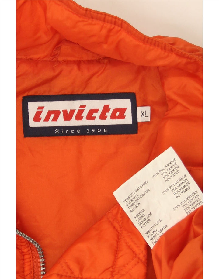 INVICTA muška prošivena jakna UK 42 XL narančasti poliamid