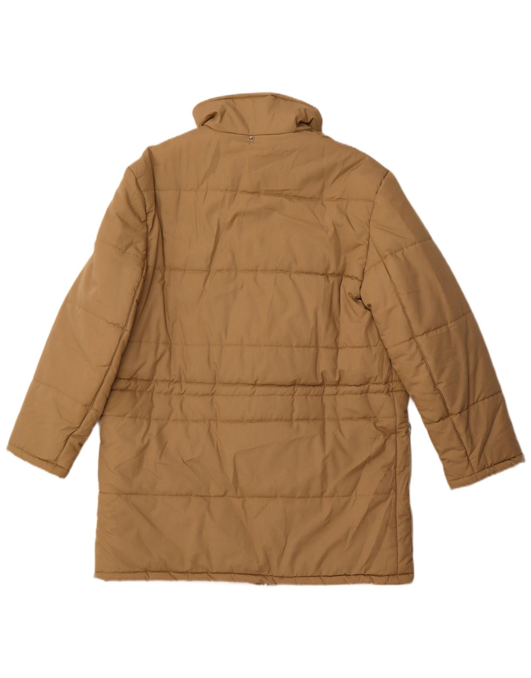 Vintage muški podstavljeni kaput UK 36 Mali bež poliester