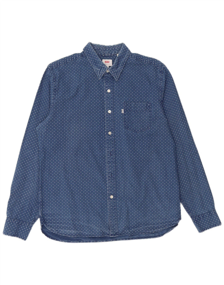 Levi's muška košulja, pamuk s velikim plavim točkama