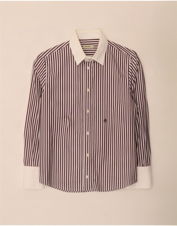 Henry Cottons Ženska košulja IT 44 Medium White Pinstripe