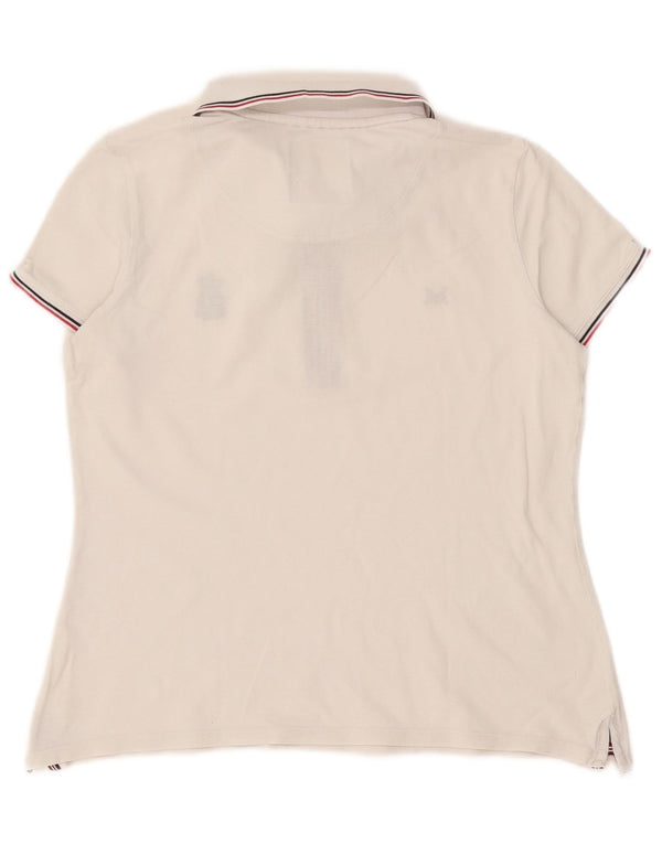Crew Clothing Ženska polo majica UK 12 srednje bijele boje