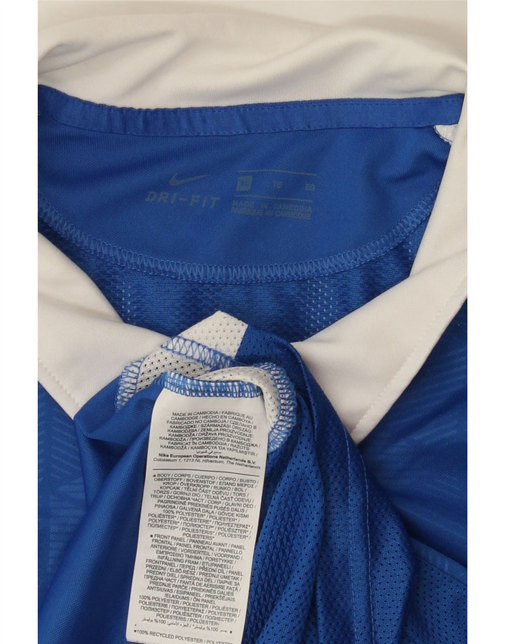 NIKE muška polo majica XL poliester plave boje