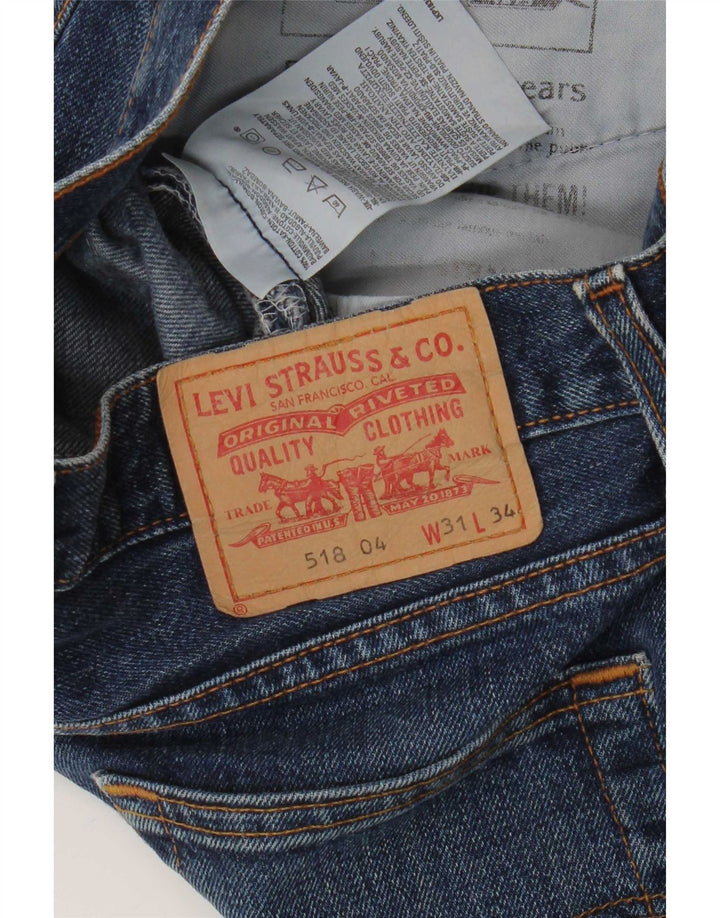 Levi's muške 518 traperice s oskudnim krojem W31 L30 plavi pamuk