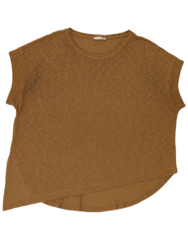Zara ženska asimetrična prevelika bluza UK 16 Large kaki