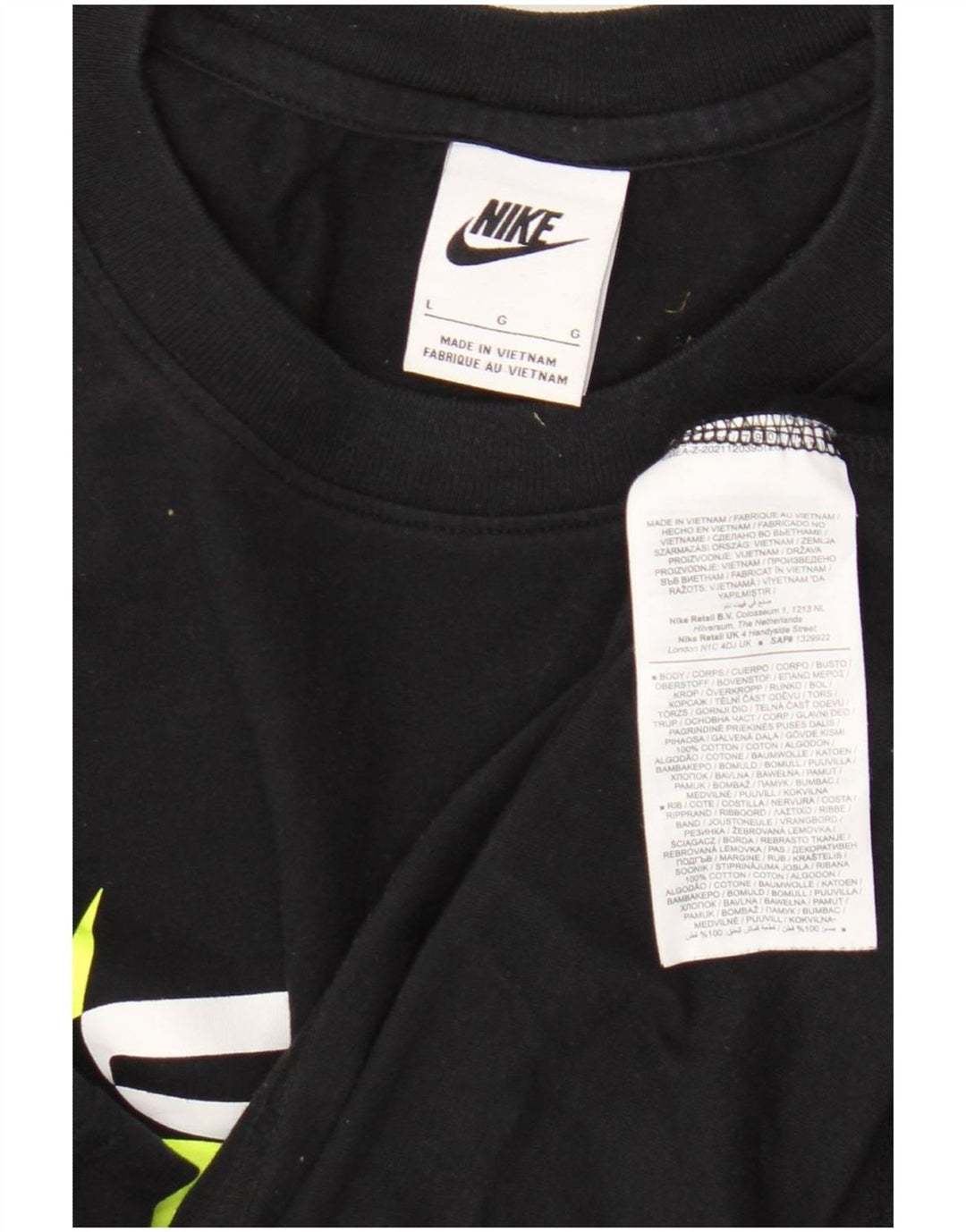 Nike muška majica s grafičkim motivima, veliki crni pamuk