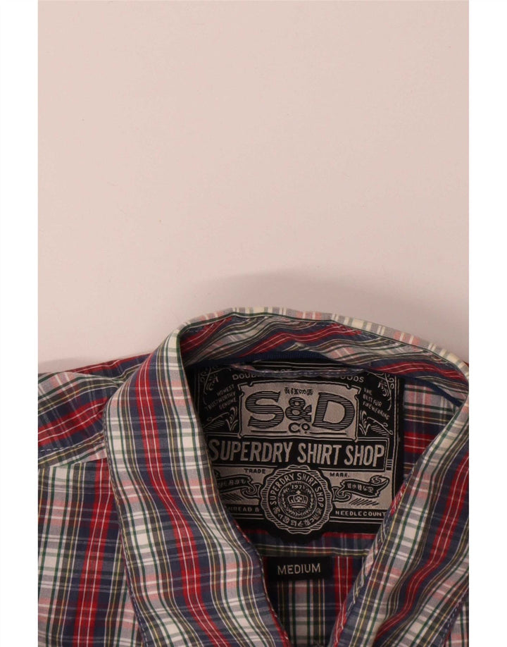 Superdry muška košulja kratkih rukava srednje raznobojna karirana pamuk