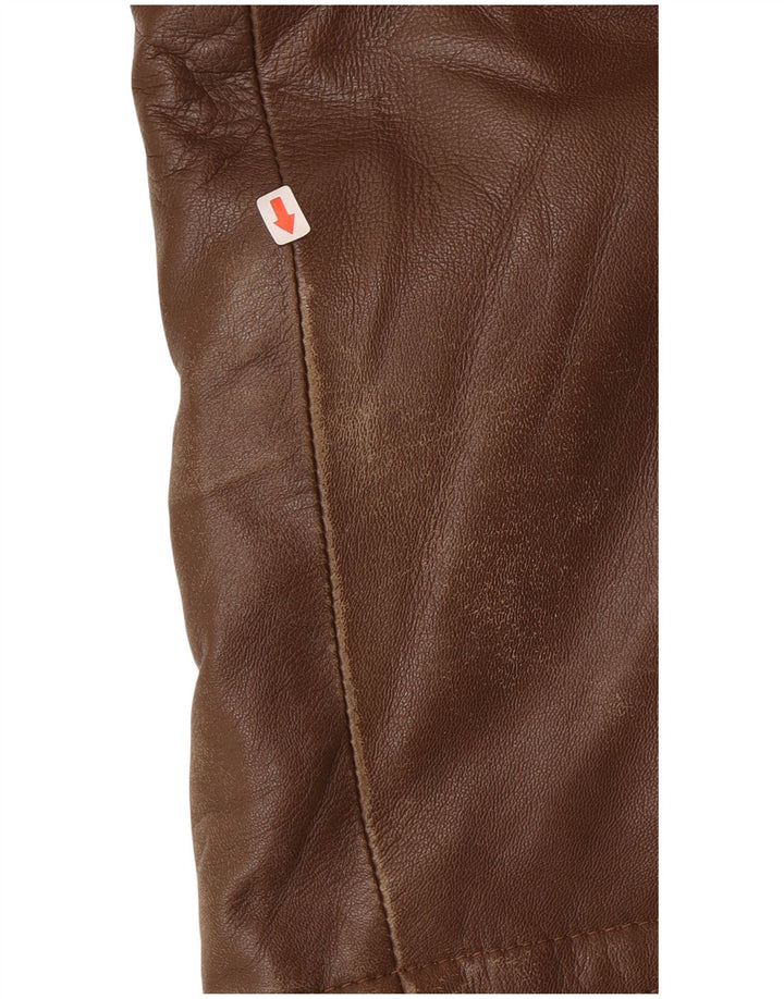Vintage ženski kožni kaput IT 46 Large Brown Leather