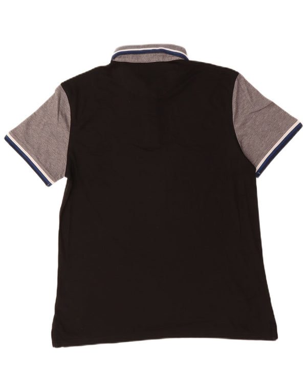 Calvin Klein muška uska polo majica srednje crne boje, pamuk